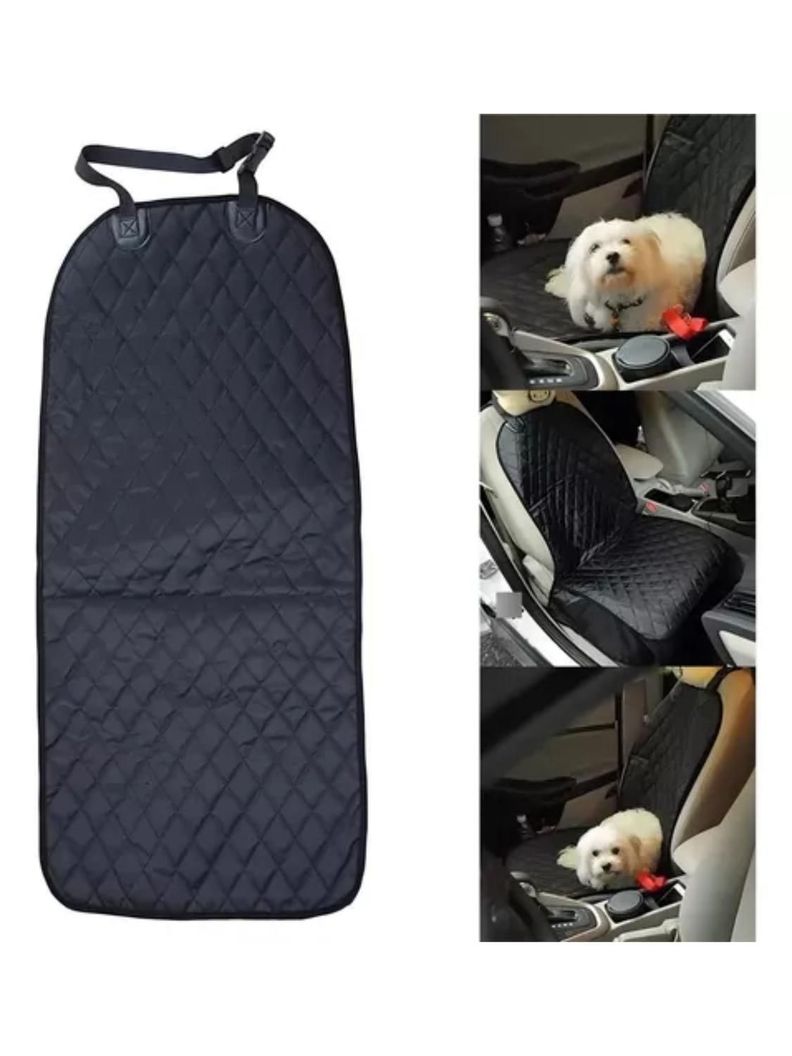 Funda Protectora Para Autos Cubre Asiento Mascotas Negro-1