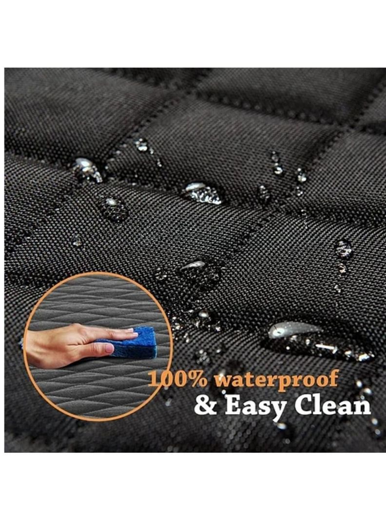 Funda Protectora Para Autos Cubre Asiento Mascotas Negro-3