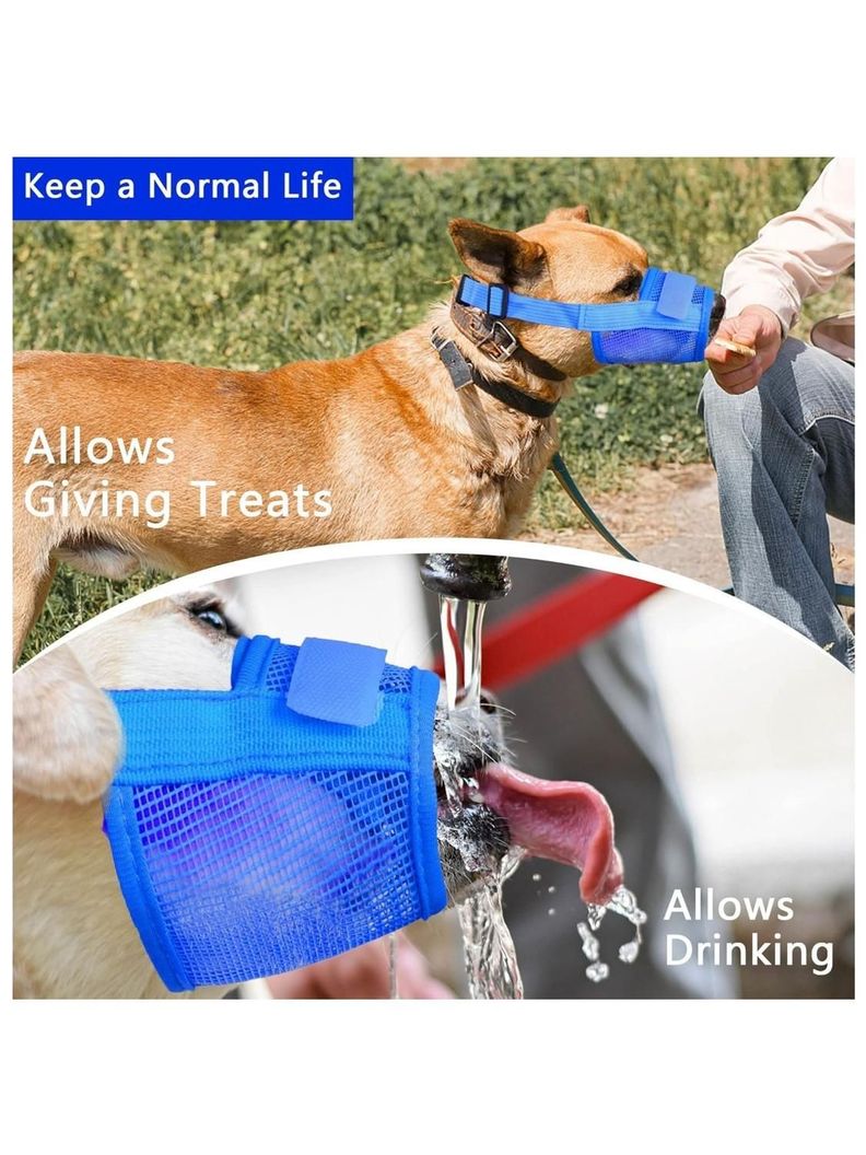 Bozal para perro ajustable con velcro 18-24CM-2
