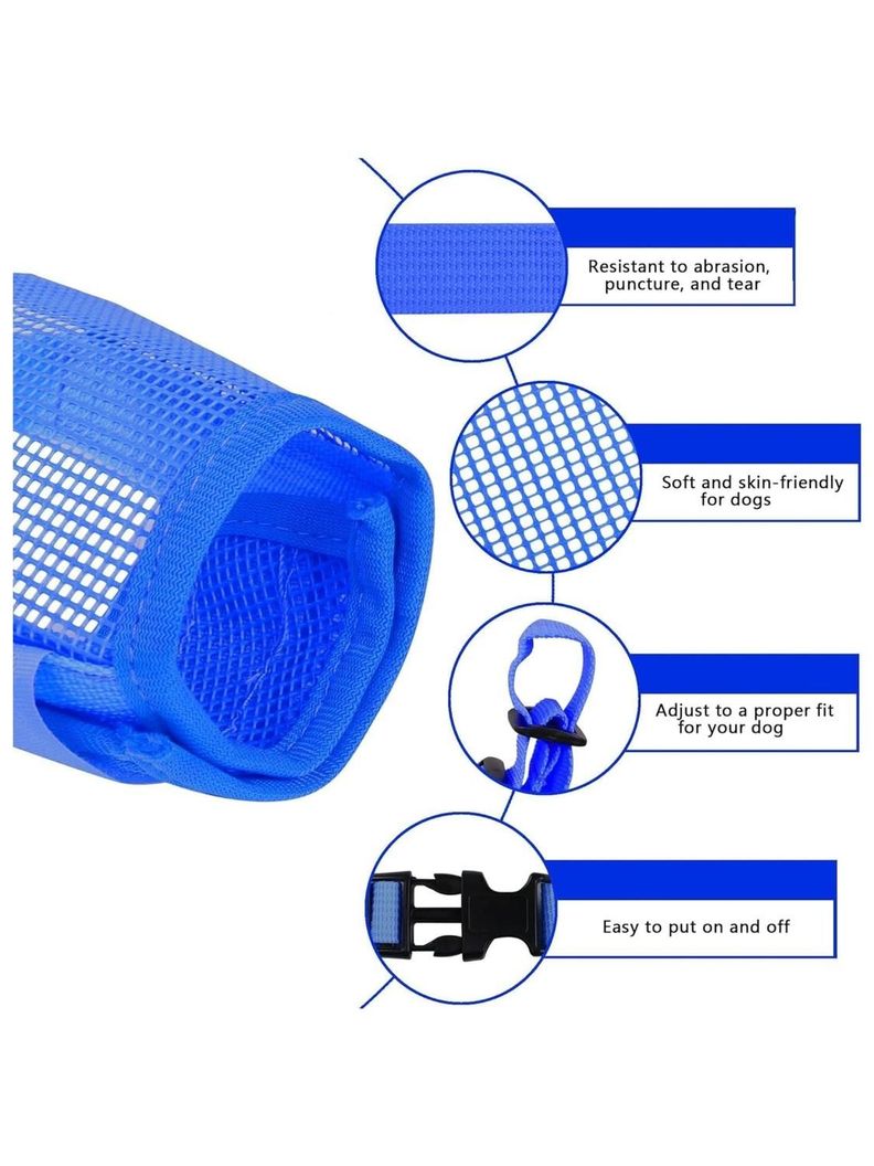 Bozal para perro ajustable con velcro 18-24CM-3