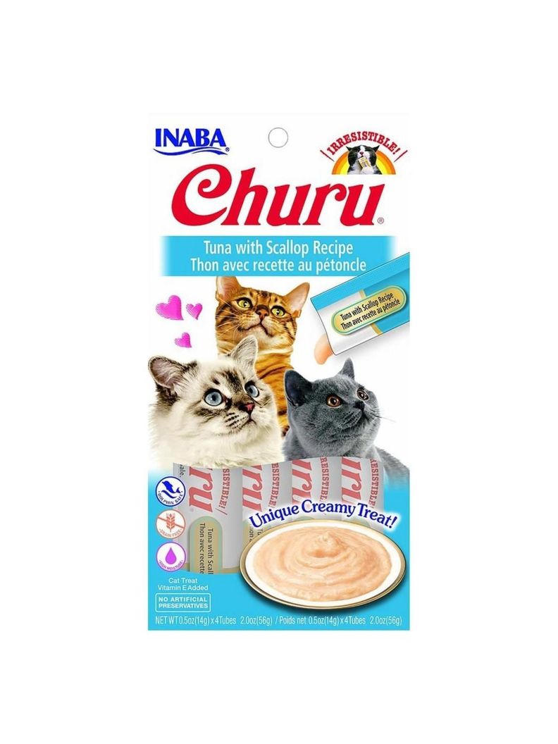 SNACK CHURU GATO TUNA Y SCALLOP 4 TUBOS-0