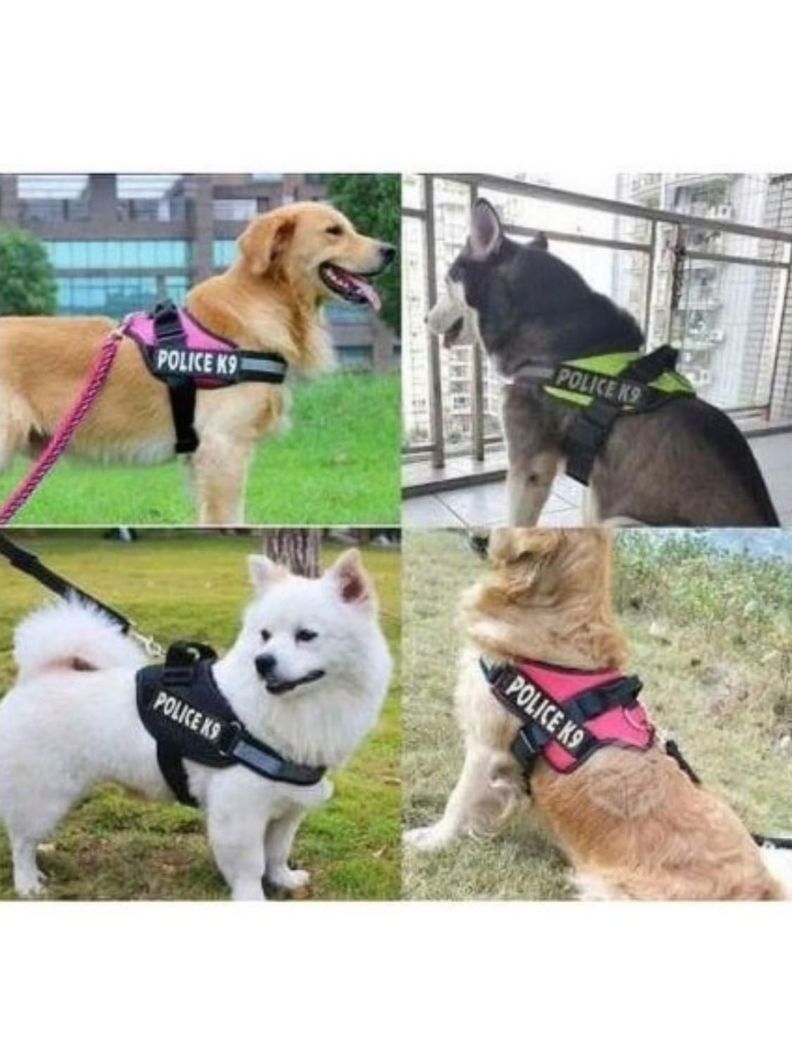 Arnes Pechera para perros reforzada police k9 talla L-4