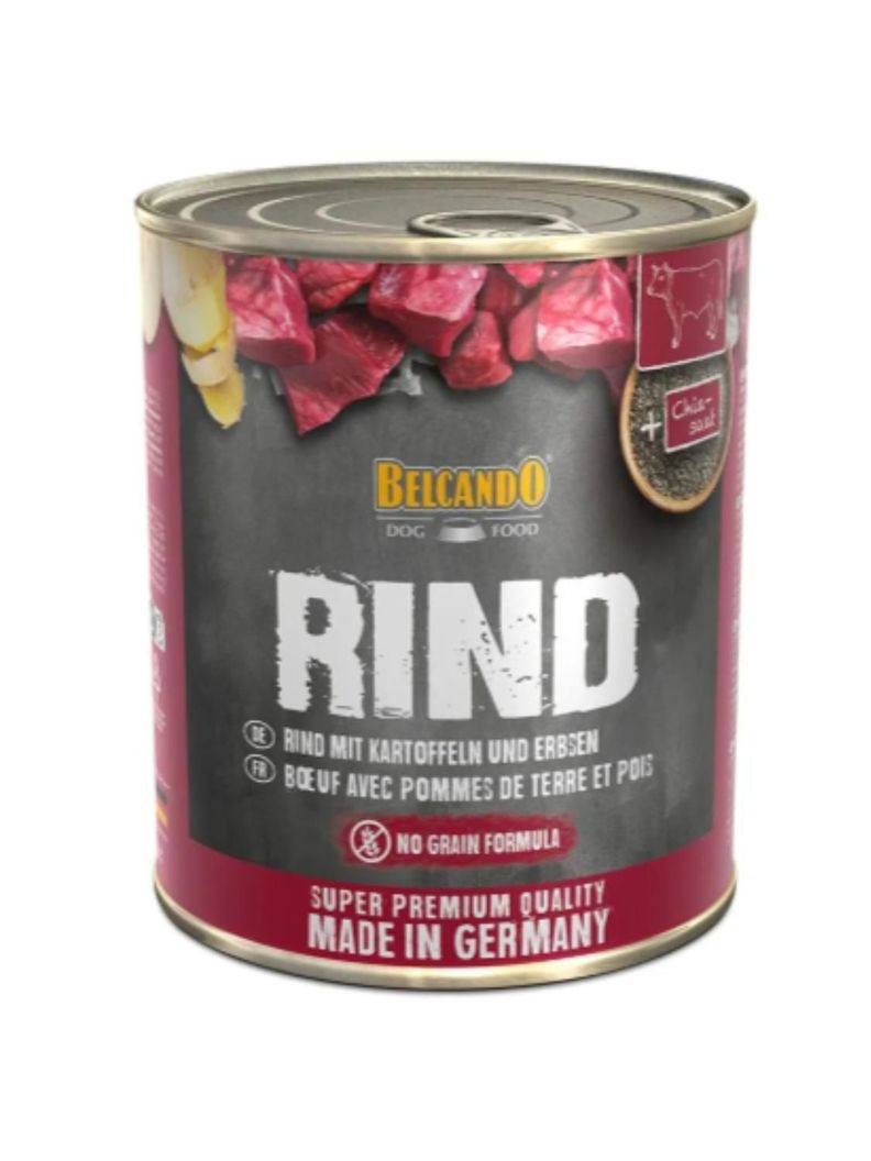 PACK 6 LATAS BELCANDO RIND TERNERA PATATA GUISANTES - 800 GR-1