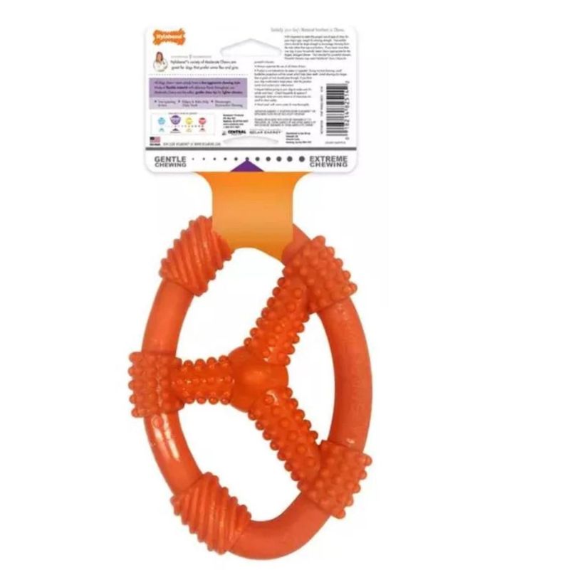 Juguete Para Perros Anillo Oval Flexible Talla M Nylabone-1