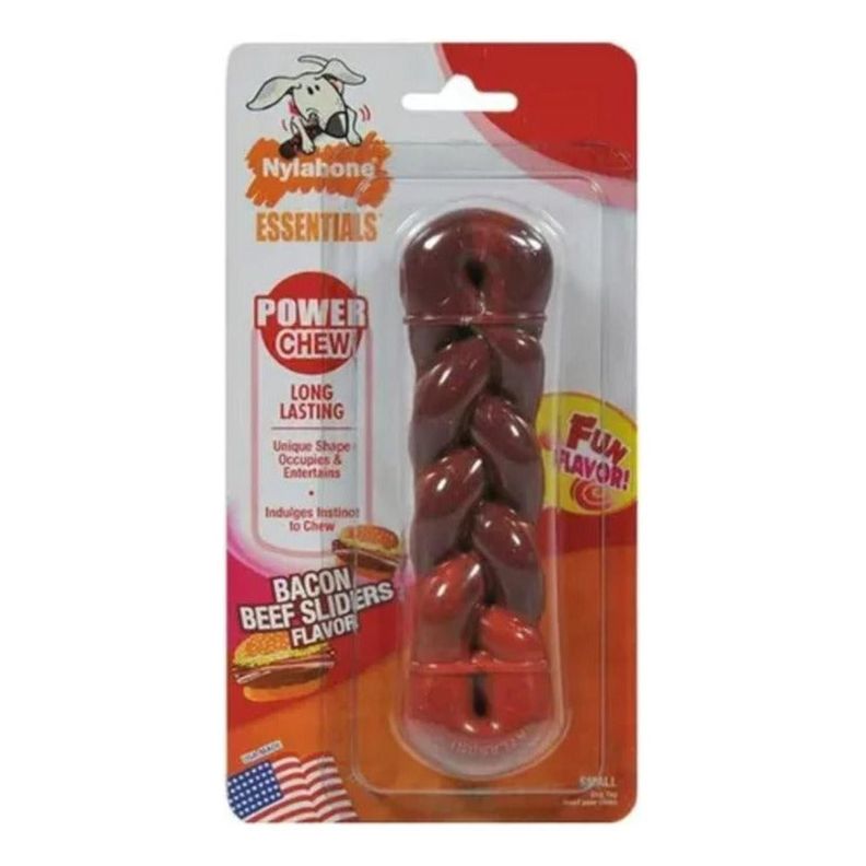 Hueso Para Perro Tipo Trenza Sabor Tocino Talla s - Nylabone-0
