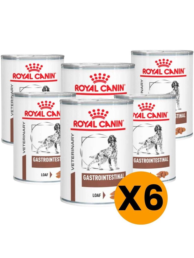 Royal Gastrointestinal Canine Lata 385gr | Pack 6 Latas Blanco 10
