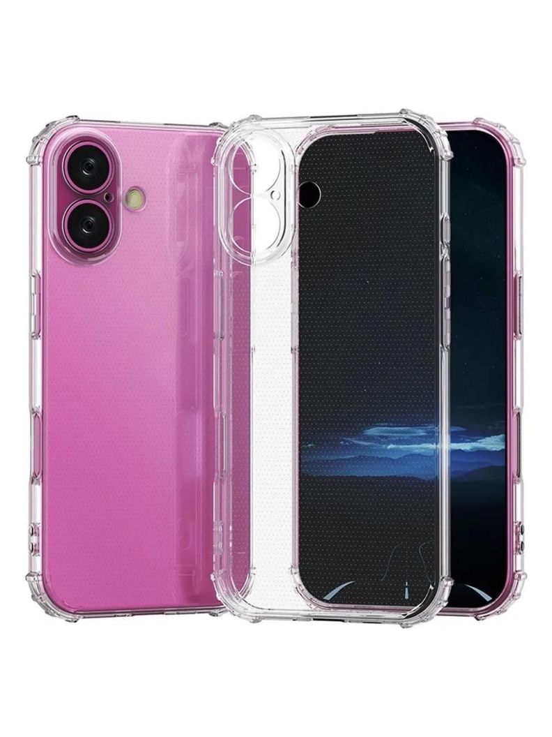Carcasa para iPhone 17 Transparente Antigolpe Silicona Blanco