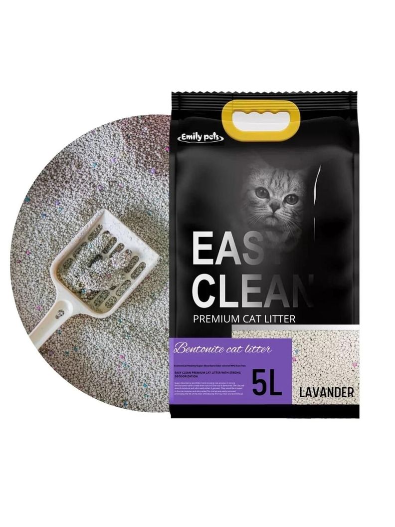 Arena Sanitaria Para Gatos Easy Clean 4KG Lavanda-1