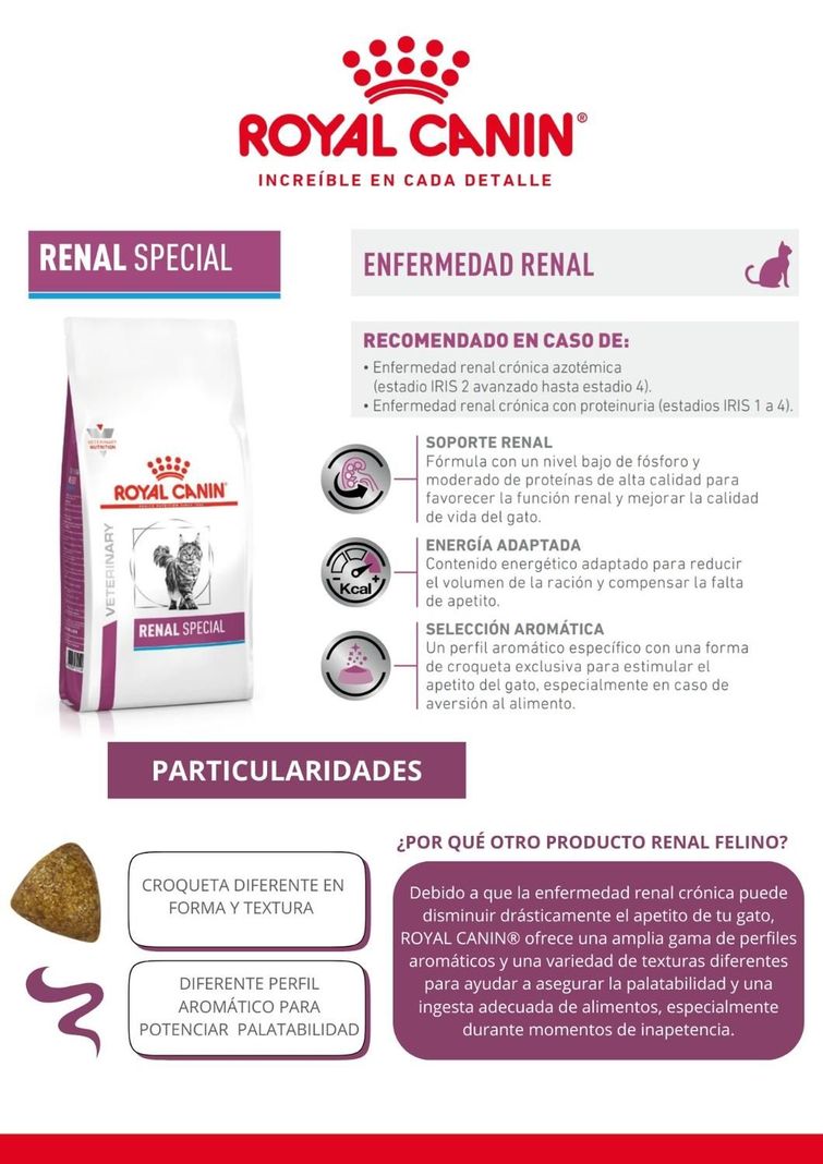 ALIMENTO ROYAL CANIN RENAL ESPECIAL FELINE 1,5KG-1