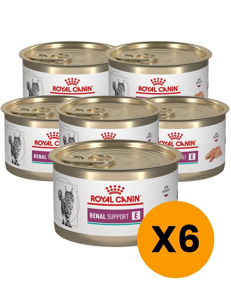 Alimento Royal Canin Renal Support Feline Lata 145 Gr - Pack X6-0