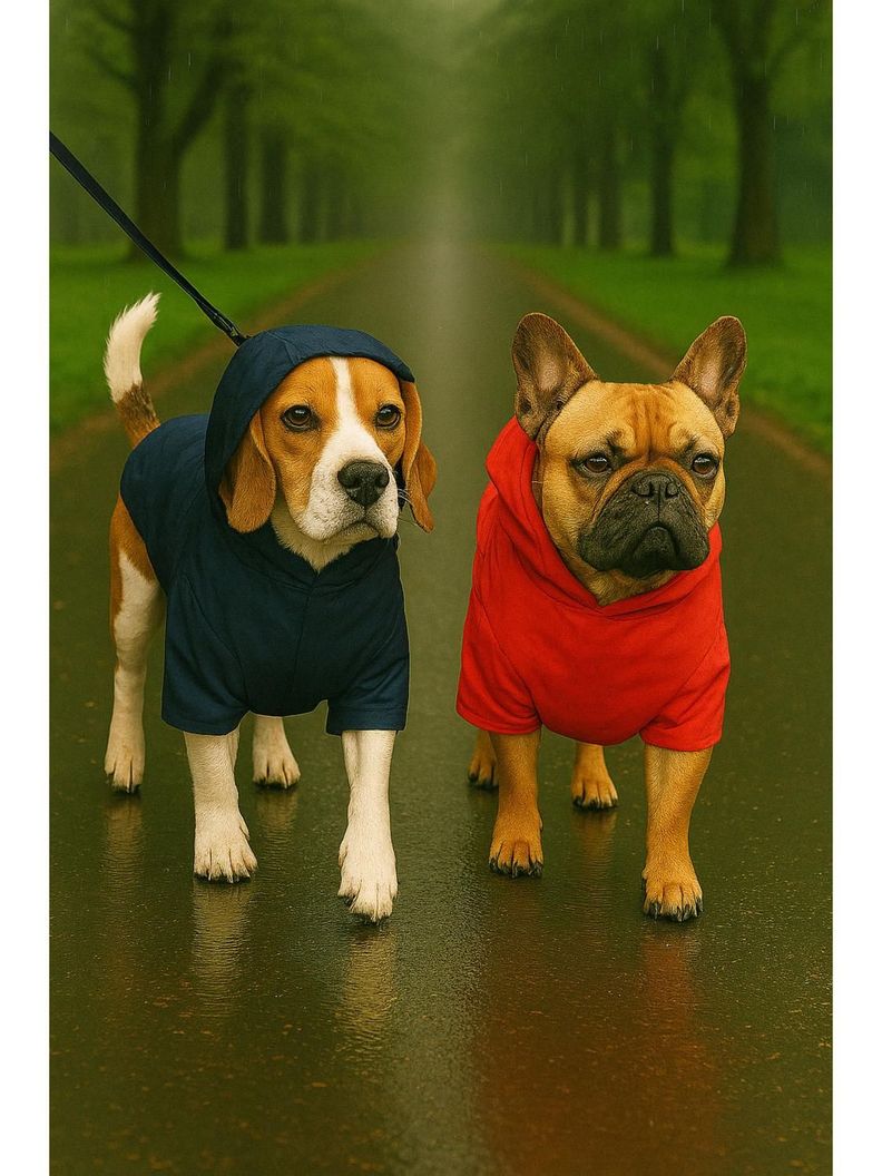 Parka impermeable reflectante para perros XL 40 CM-3