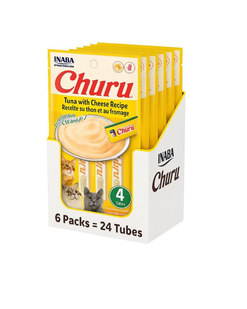 Churu Cat Atun y Queso 14g x4 | Pack 6 Unidades Verde 10