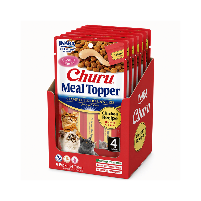 Churu Cat Meal Topper Pollo 14g x4 | Pack 6 Unidades Crema No requiere variantes por talla