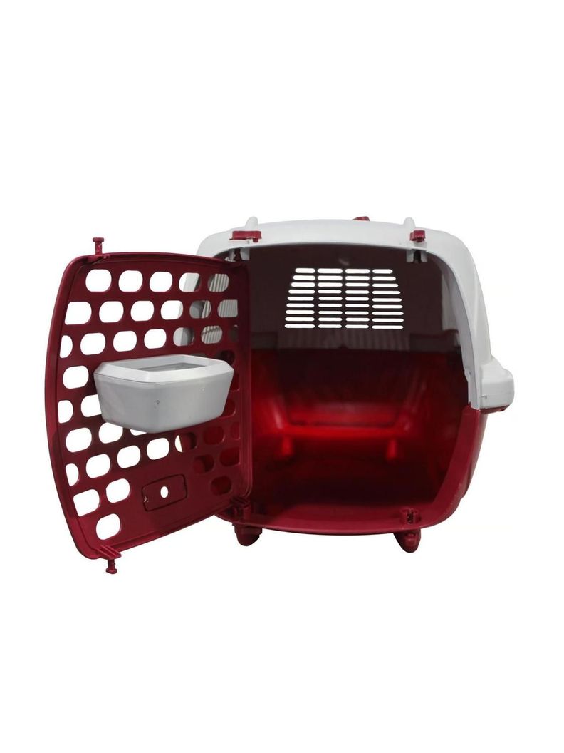 Transportador de plastico para mascotas 60x40x42 cm-2