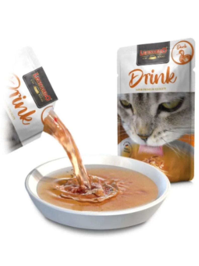 ALIMENTO LEONARDO DRINK SABOR PATO - 40 GR (PACK 20 SOBRES)-1
