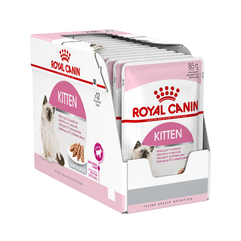 Royal Canin Kitten Instinctive Gato Pouch 85g Unidades | Pack 12 Sobres Blanco 10