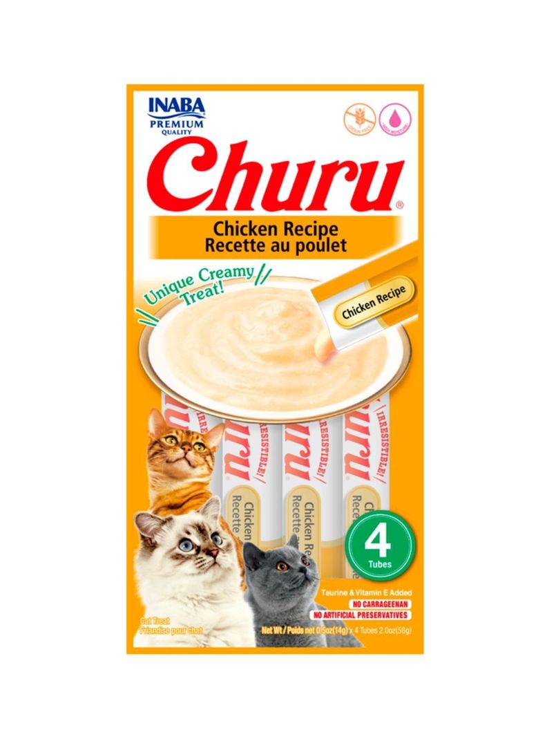 SNACK CHURU GATO CHICKEN 4 TUBOS-0