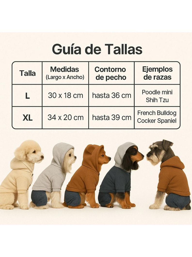 Ropa para mascota poleron polar Talla XL 34x20 CM-2