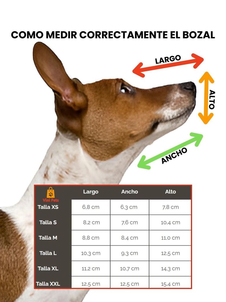 Bozal Reforzado de Silicona para Perros Talla XXL 12x12x15cm-1