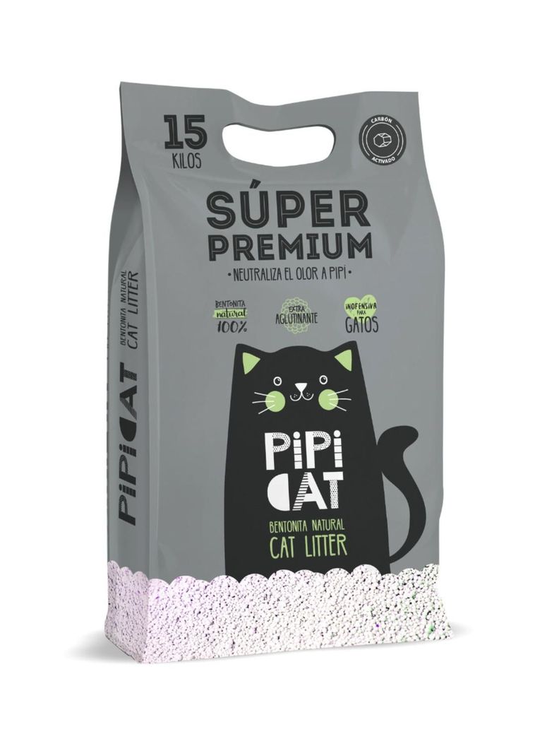 Arena Sanitaria Carbón Activado Pipi Cat 15 kg-0