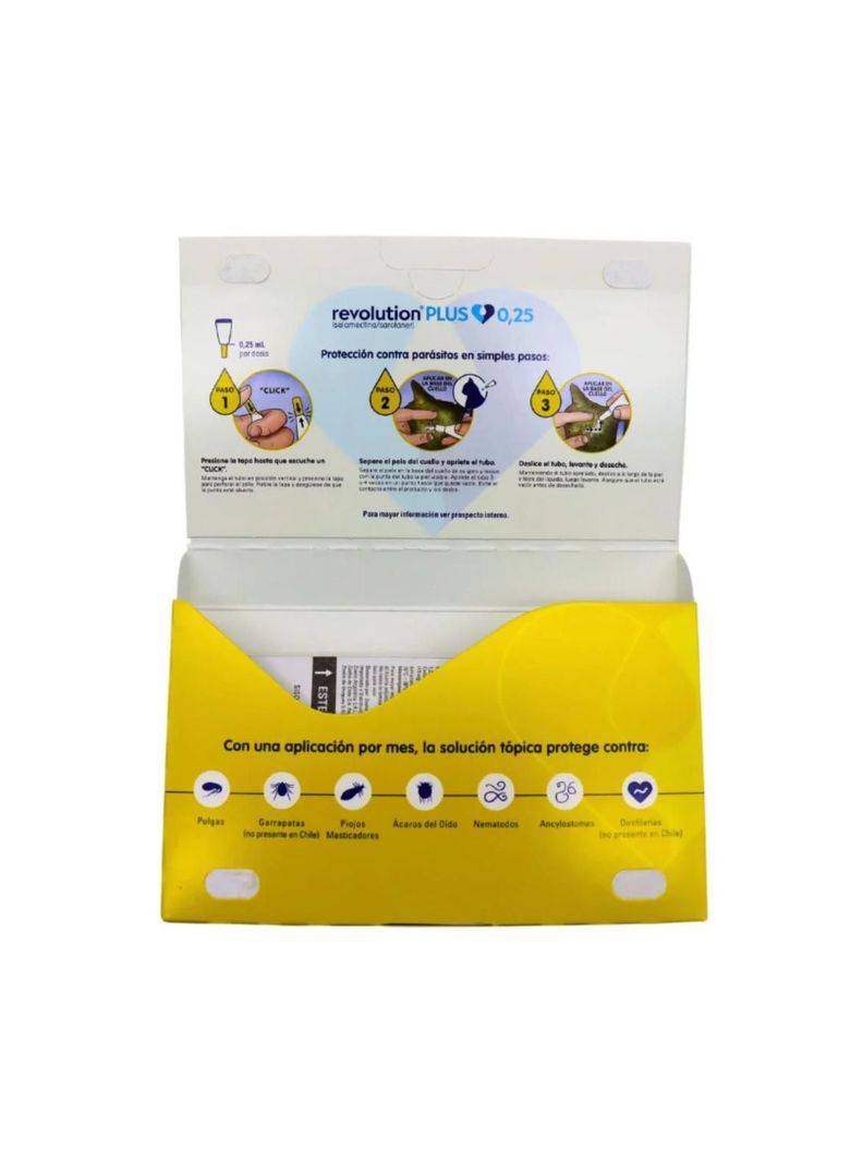 Antiparasitario Externo e Interno Zoetis Revolution Pus Gato (1.25 A 2.5 KG) 0.25 ML-3