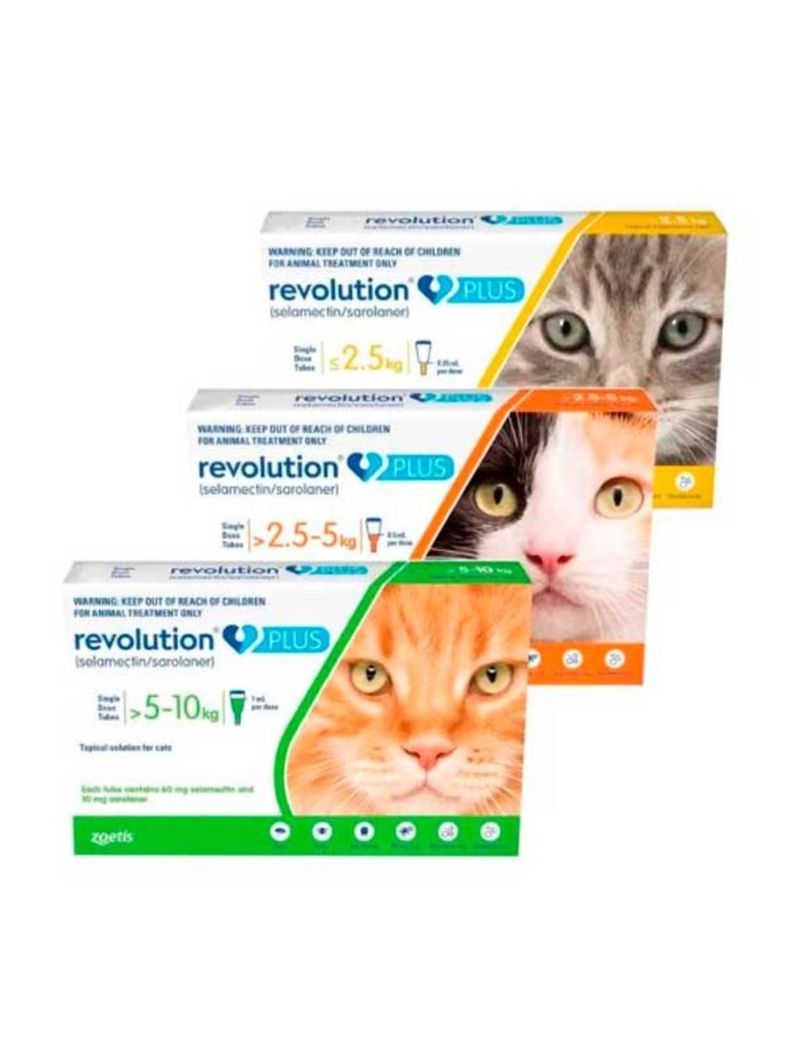 Antiparasitario Externo e Interno Zoetis Revolution Pus Gato (1.25 A 2.5 KG) 0.25 ML-1