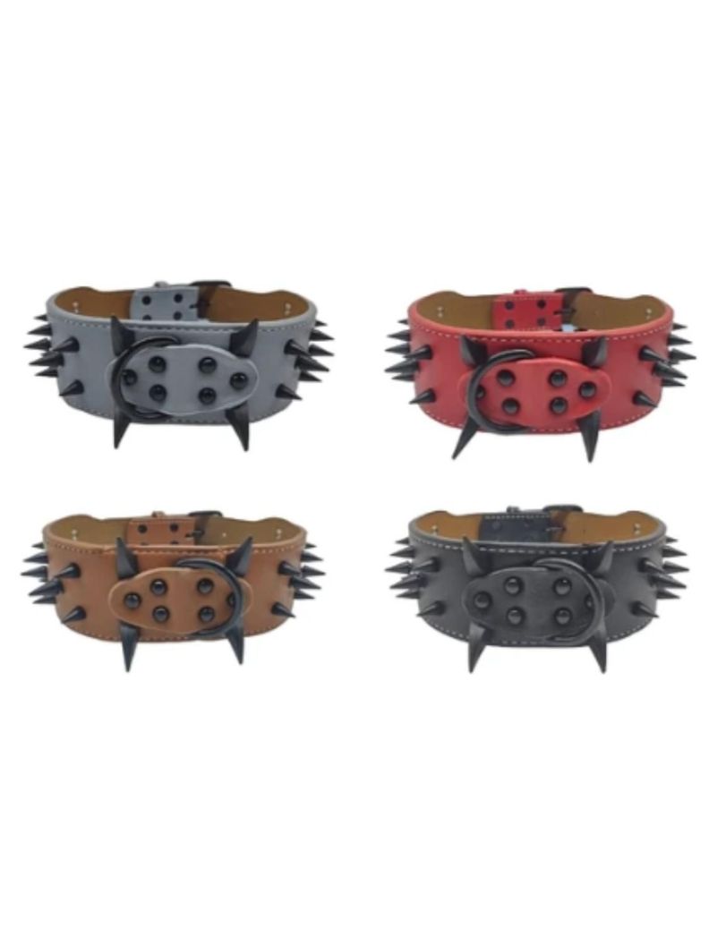 COLLAR DE PUAS REFORZADA PARA PERROS GRANDES - 60CM-1