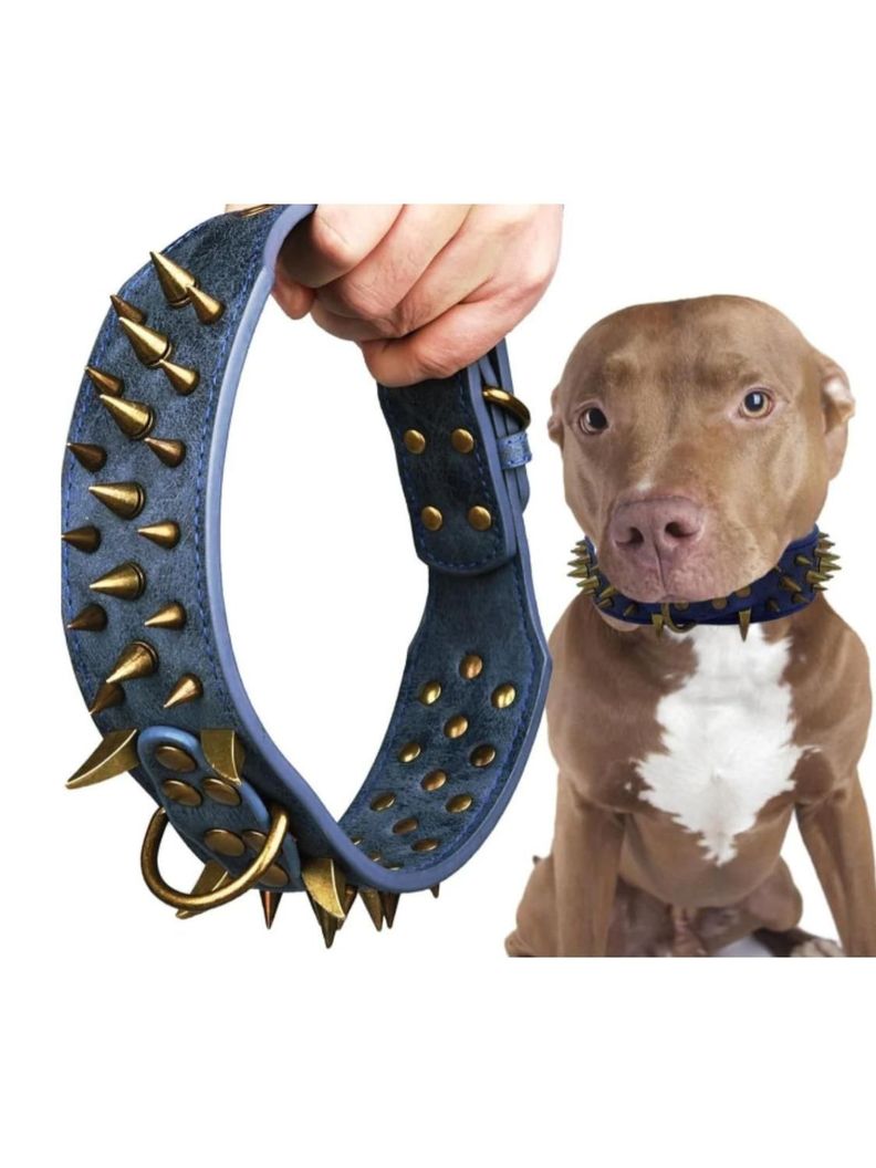 COLLAR DE PUAS REFORZADA PARA PERROS GRANDES - 60CM-2