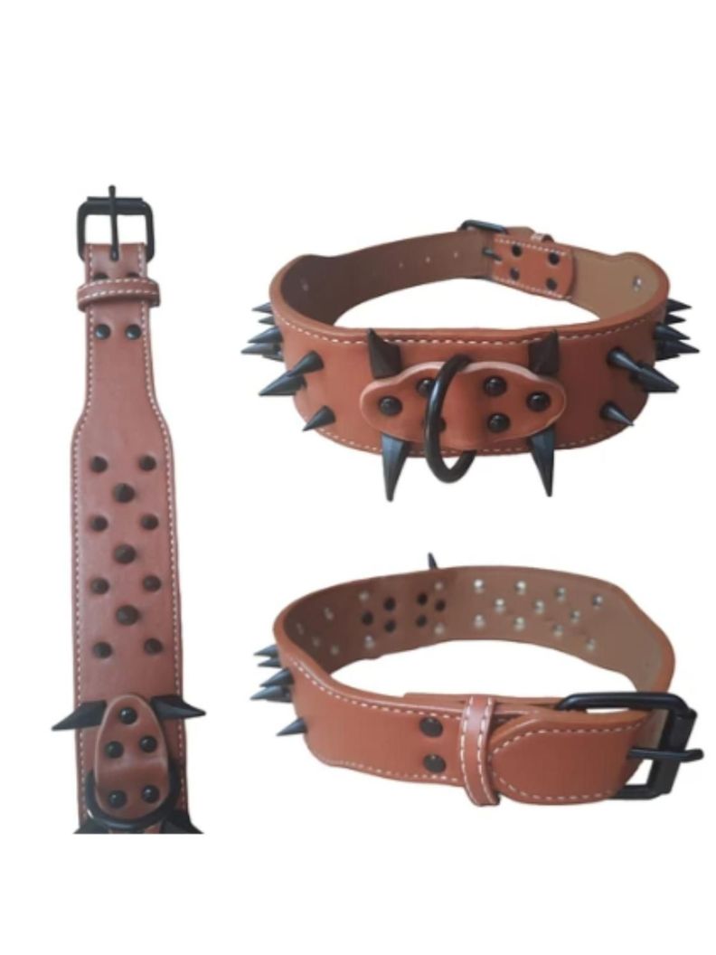 COLLAR DE PUAS REFORZADA PARA PERROS GRANDES - 60CM-3