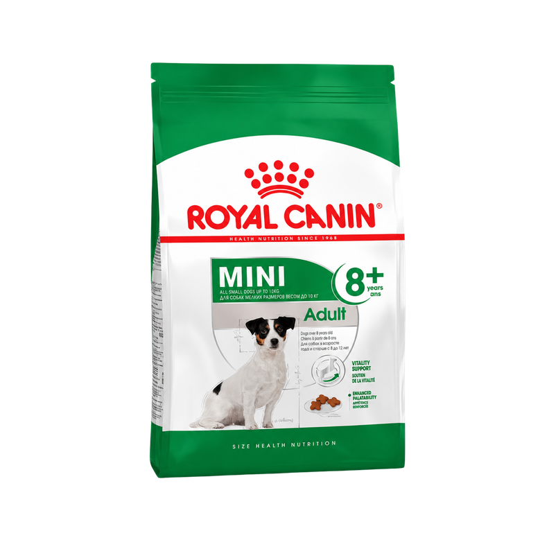 Royal Canin Mini Adulto 8+ Saco 1 Kilo Blanco 10