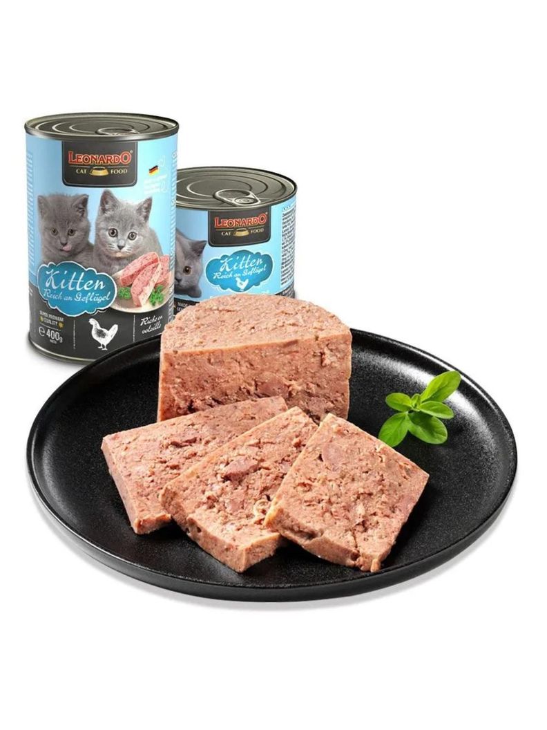 LEONARDO LATAS KITTEN - LATA 200 G ( 6 UNIDADES)-1