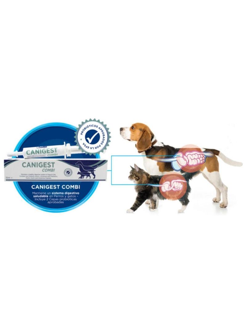 Probiotico Canigest Combi para perros y gatos 32 ml-2