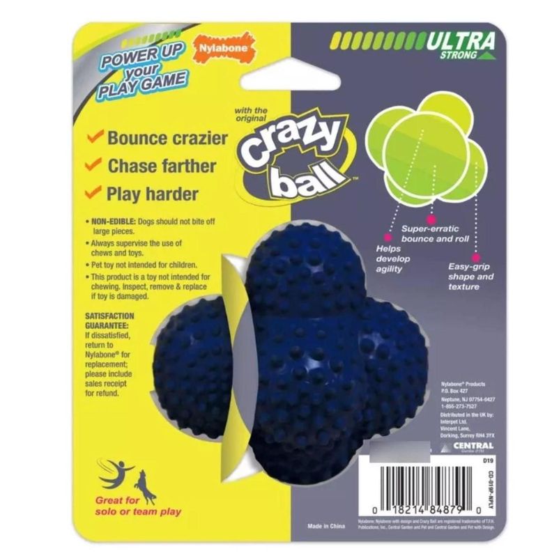 Juguete Para Perro Lanzador Nylabone Play Crazy Ball Talla L-3
