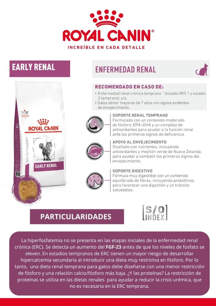 ALIMENTO ROYAL CANIN RENAL EARLY FELINE 1,5KG-1