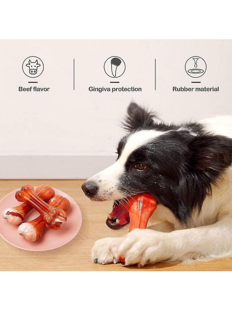 Hueso de Nylon Resistente aroma a tocino para perros 22cm-1