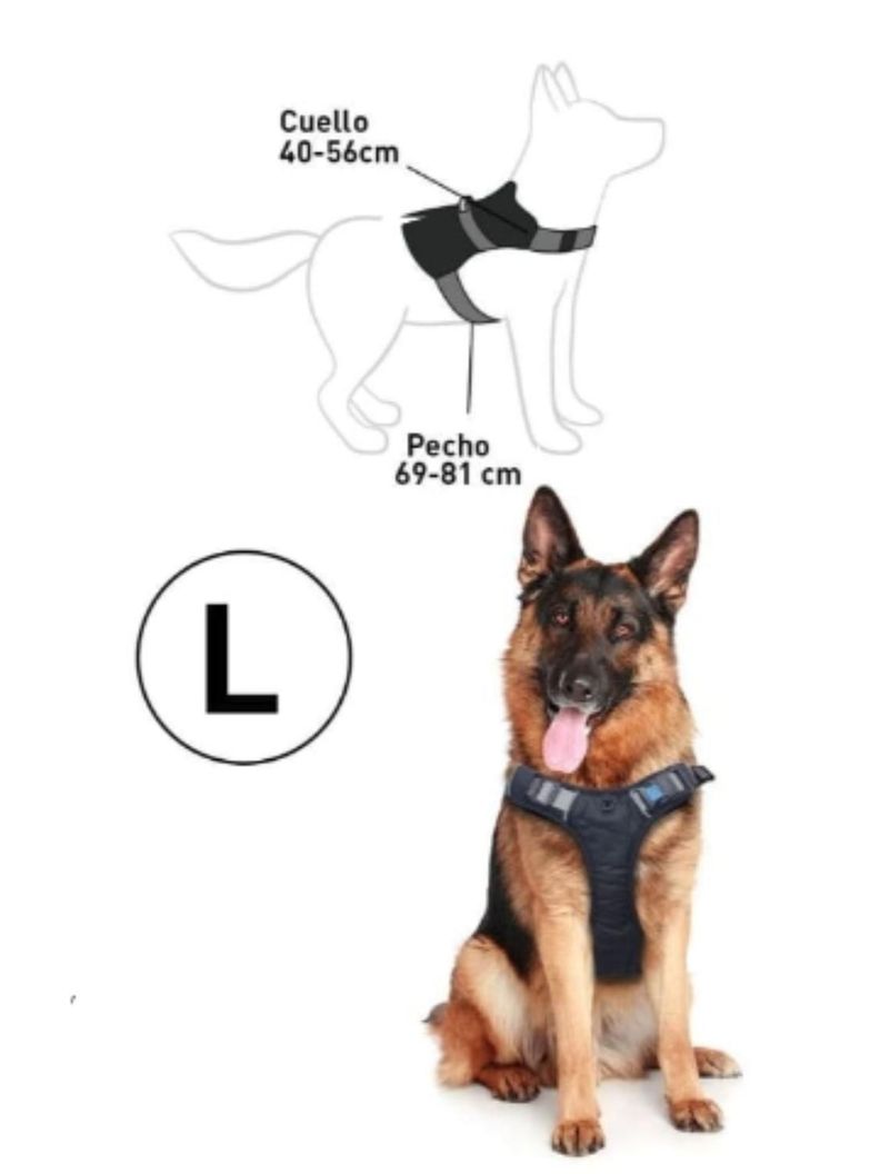 Arnes Pechera Reforzada Para perros Talla L - Buen amigo-1