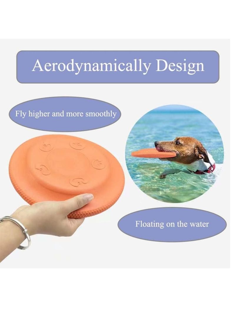 Juguete Disco Volador frisbee goma eva para perros 23cm-2