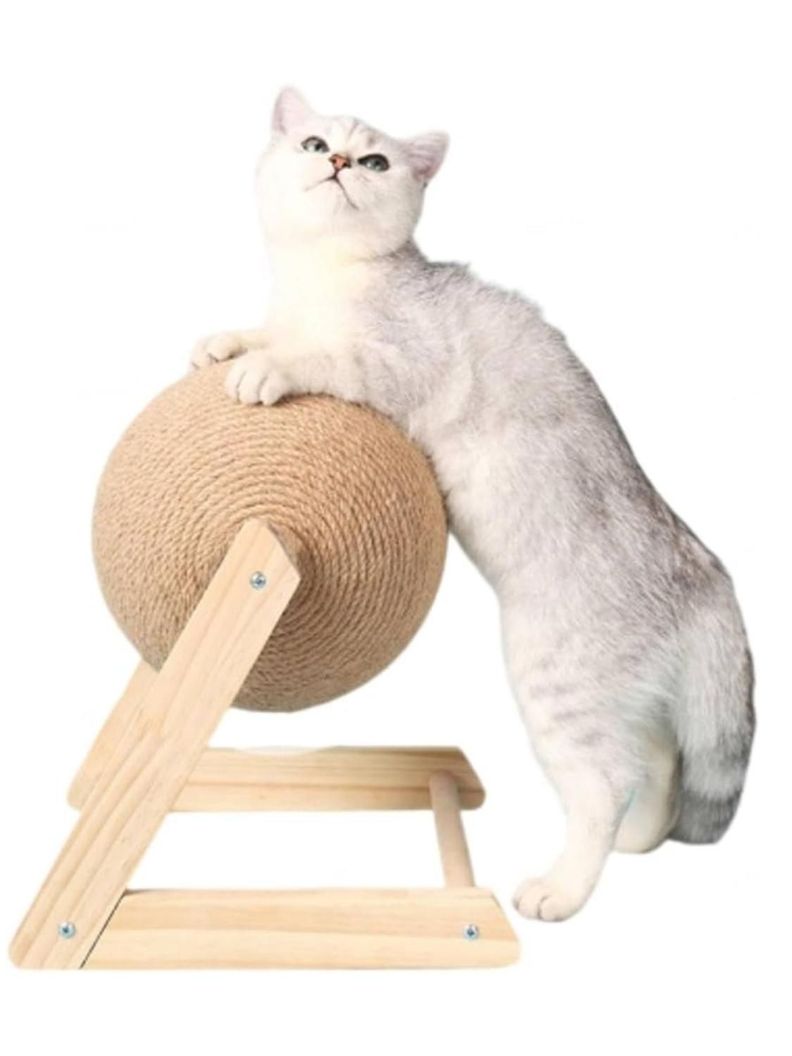 Rascador Bola Giratoria para Gatos 28x18x30 CM-0