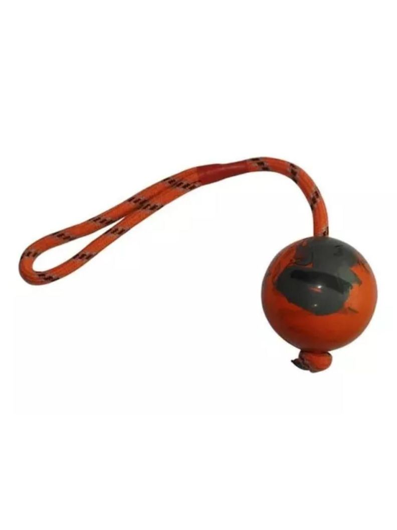 Juguete Pelota Rigida Con Cuerda para Perros-1