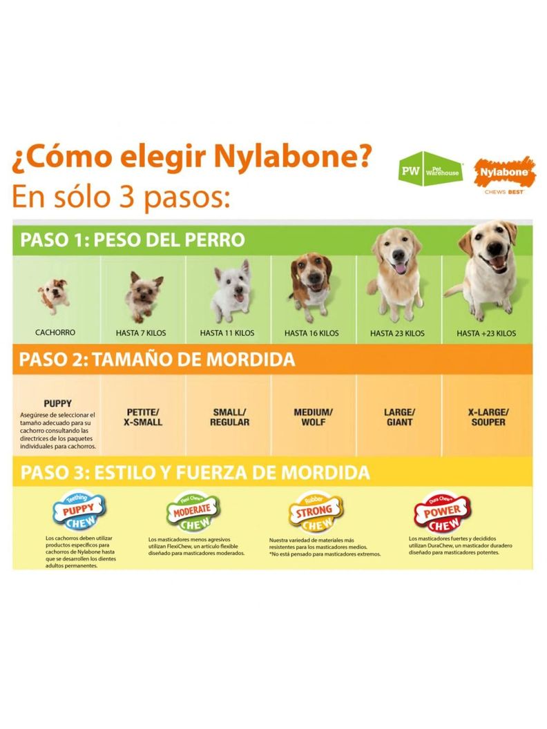 Hueso Nylabone para mordedores extremos Talla s - Hasta 11 Kg-1