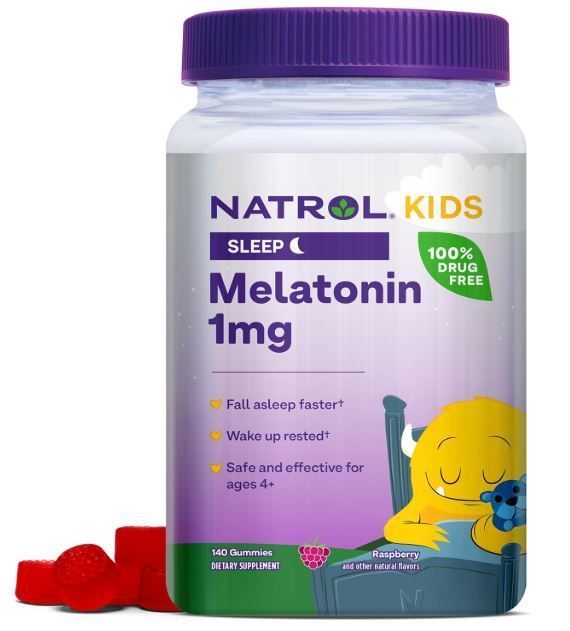 Melatonina 1mg 140 gomitas - Marca Natrol - Sabor Frutilla -0
