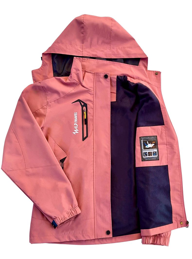 Chaqueta Corta Viento Impermeable Premium Wild Travel Mujer-1