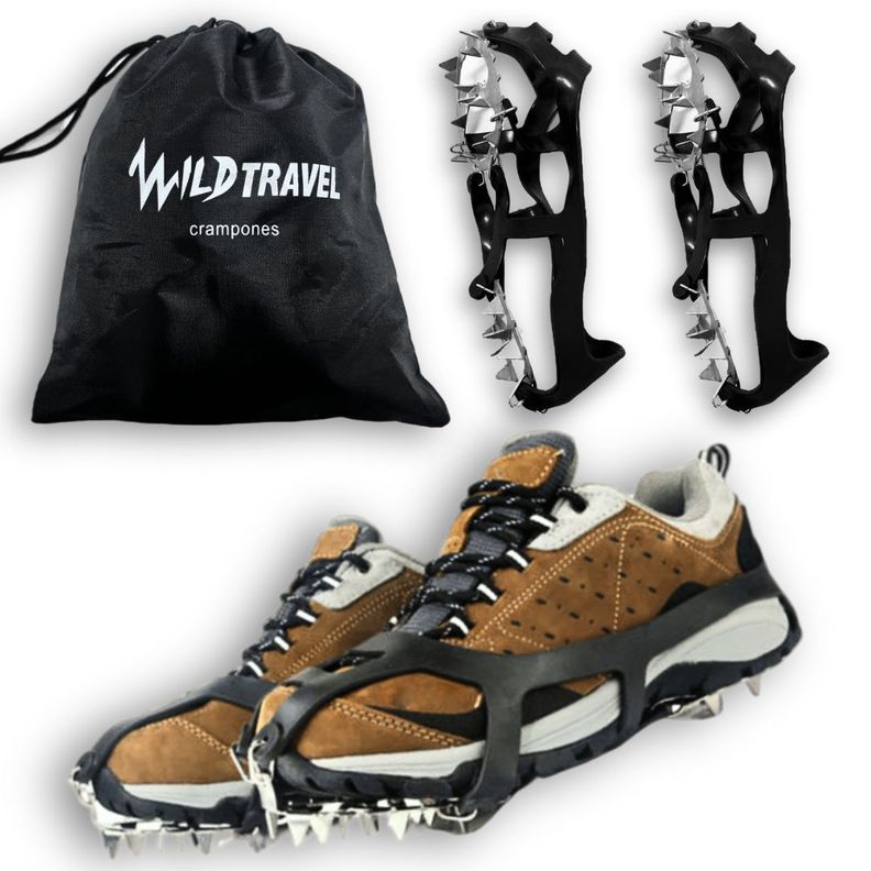 Crampones Antideslizantes Wild Travel para Hielo y Nieve-0