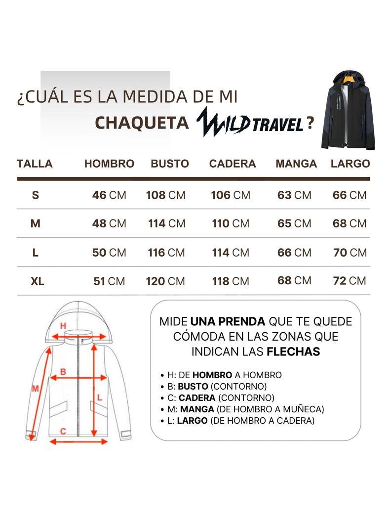 Chaqueta Corta Viento Impermeable Premium WildTravel Hombre-5