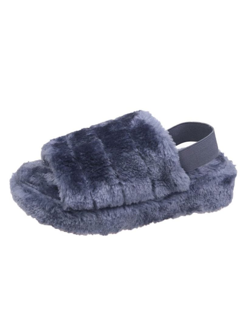 Fluffy Slippers, Pantuflas Altas y Térmicas GRIS-1