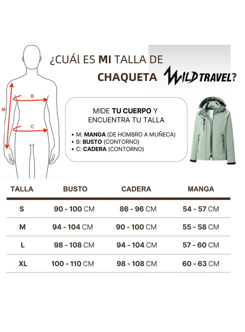 Chaqueta Corta Viento Impermeable Premium WildTravel Mujer-6