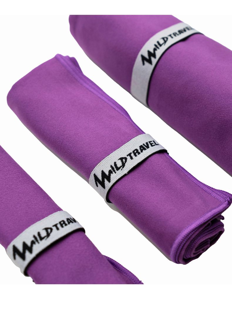 Pack 3 Toalla Microfibra Azul Wild Travel Secado Rápido-7