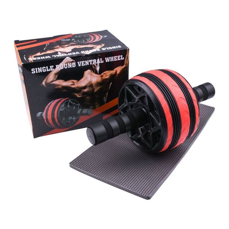Kit 4 Fitness Abs Roll Banda Elástica Push Up Hand Grip Cuerda-5