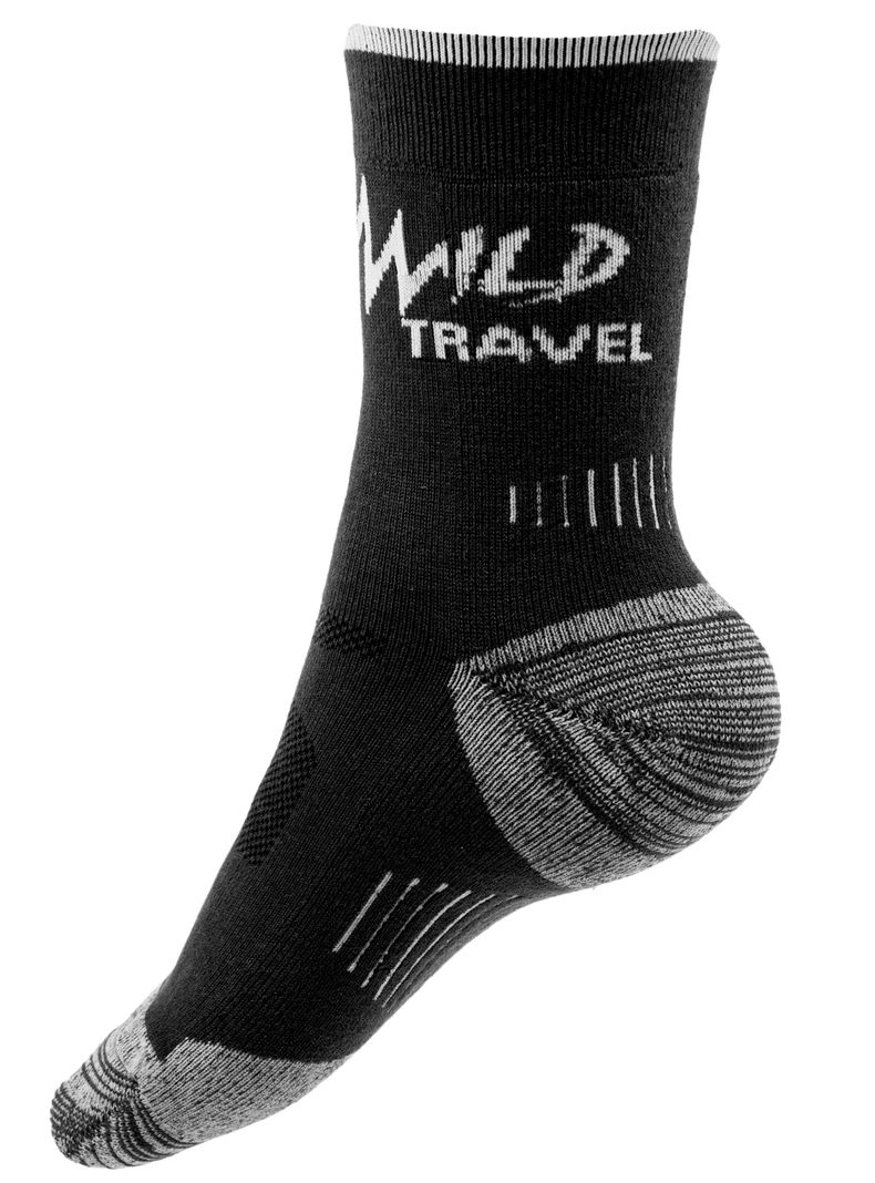 Calcetas Trekking Wild Travel Lana Merino Térmicas Deportivas-0