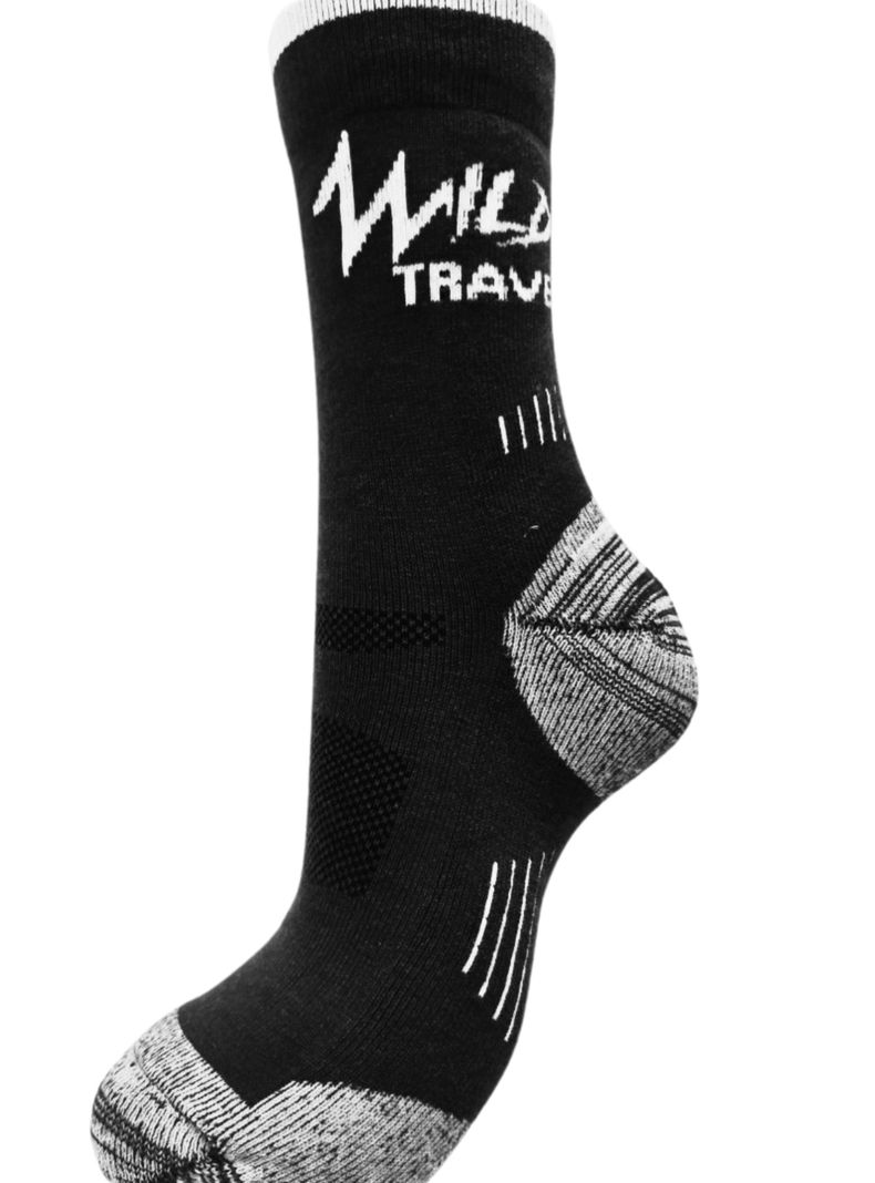 Calcetas Trekking Wild Travel Lana Merino Térmicas Deportivas-2